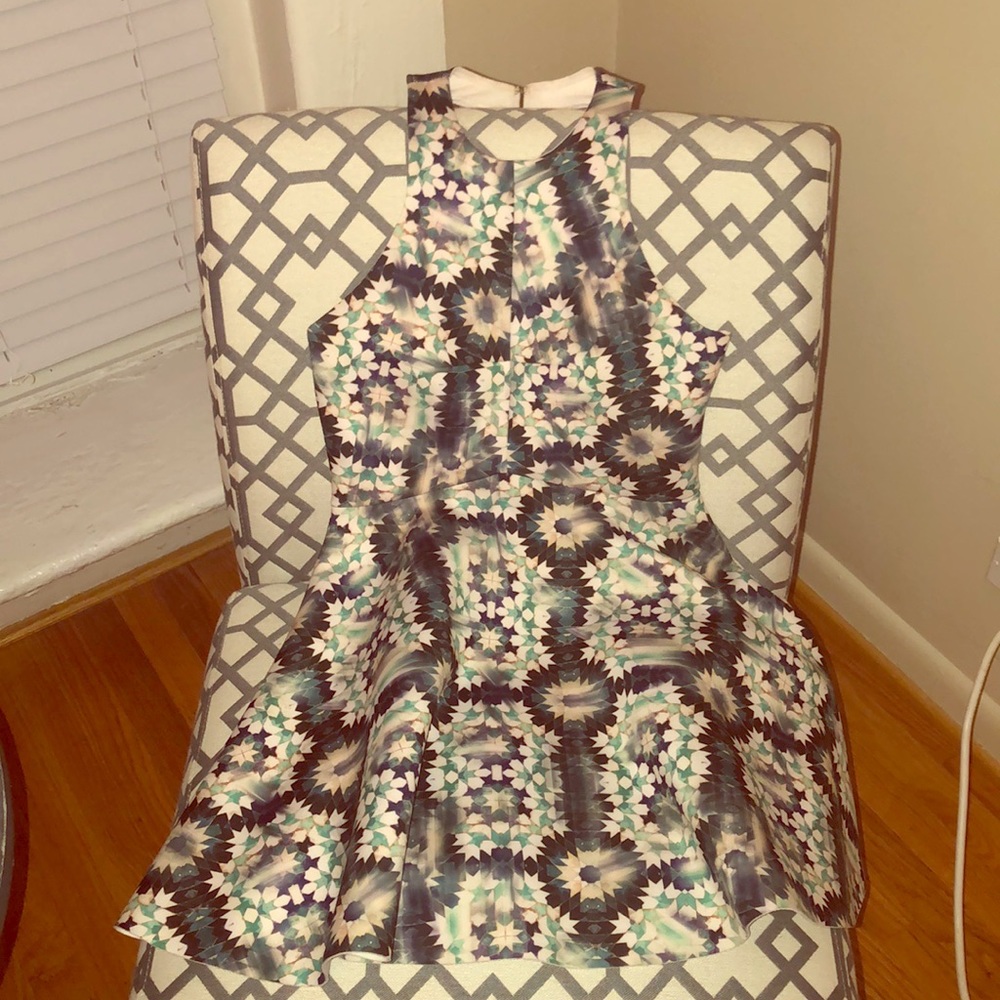 Patterned mini dress